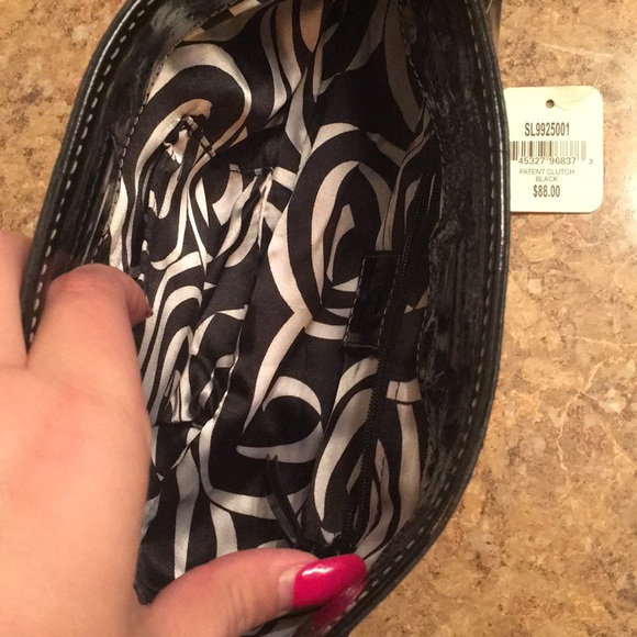 Fossil black patent clutch - Picture 2 of 4